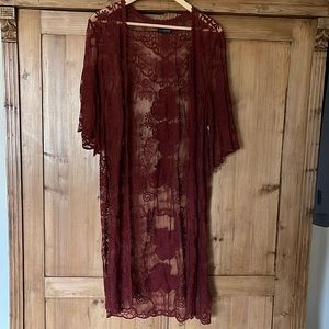 Shyanne Long Lace Kimono